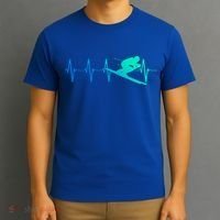 Ski Heartbeat Downhill Skiing Skier Gift Ski Bum Funny Gift T-Shirt thumb 3