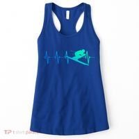 Ski Heartbeat Downhill Skiing Skier Gift Ski Bum Funny Gift Women's Tank Top thumb 0