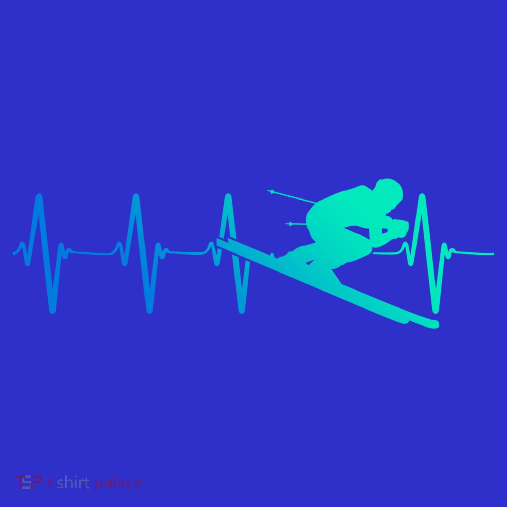 Ski Heartbeat Downhill Skiing Skier Gift Ski Bum Funny Gift Women's Tank Top