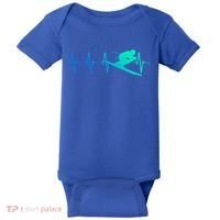 Ski Heartbeat Downhill Skiing Skier Gift Ski Bum Funny Gift Baby Bodysuit thumb 0