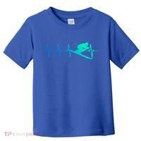 Ski Heartbeat Downhill Skiing Skier Gift Ski Bum Funny Gift Toddler T-Shirt thumb 0