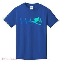 Ski Heartbeat Downhill Skiing Skier Gift Ski Bum Funny Gift Kids T-Shirt thumb 0