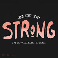 She Is Strong Bible Verse Backpack thumb 2