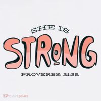 She Is Strong Bible Verse Apron thumb 3