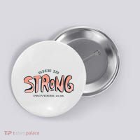 She Is Strong Bible Verse Button thumb 0