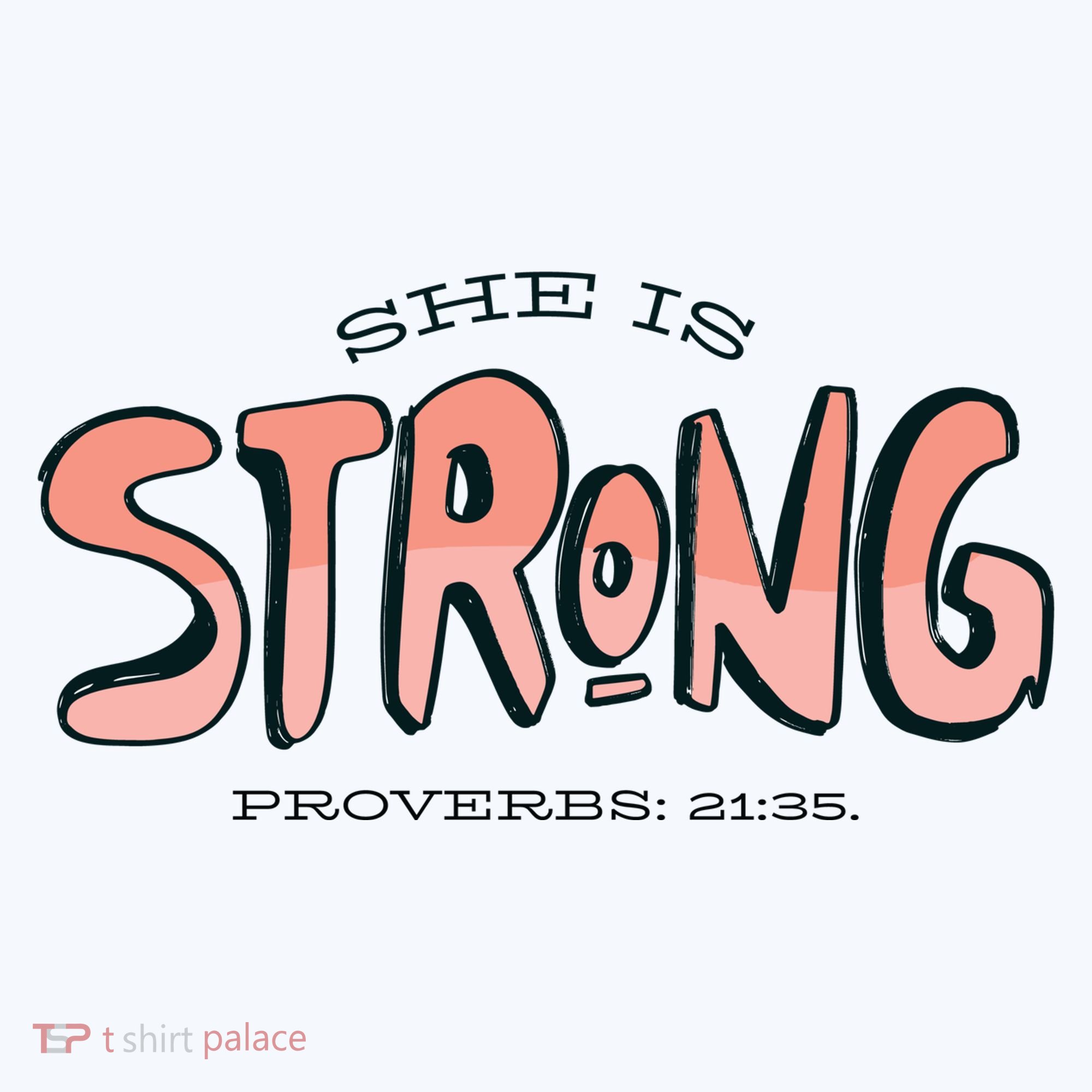 She Is Strong Bible Verse Ornament
