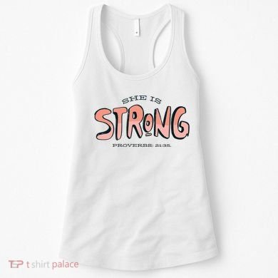 She Is Strong Bible Verse Women's Tank Top