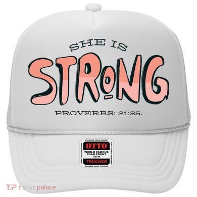 She Is Strong Bible Verse Hat