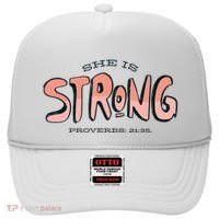 She Is Strong Bible Verse Hat thumb 0