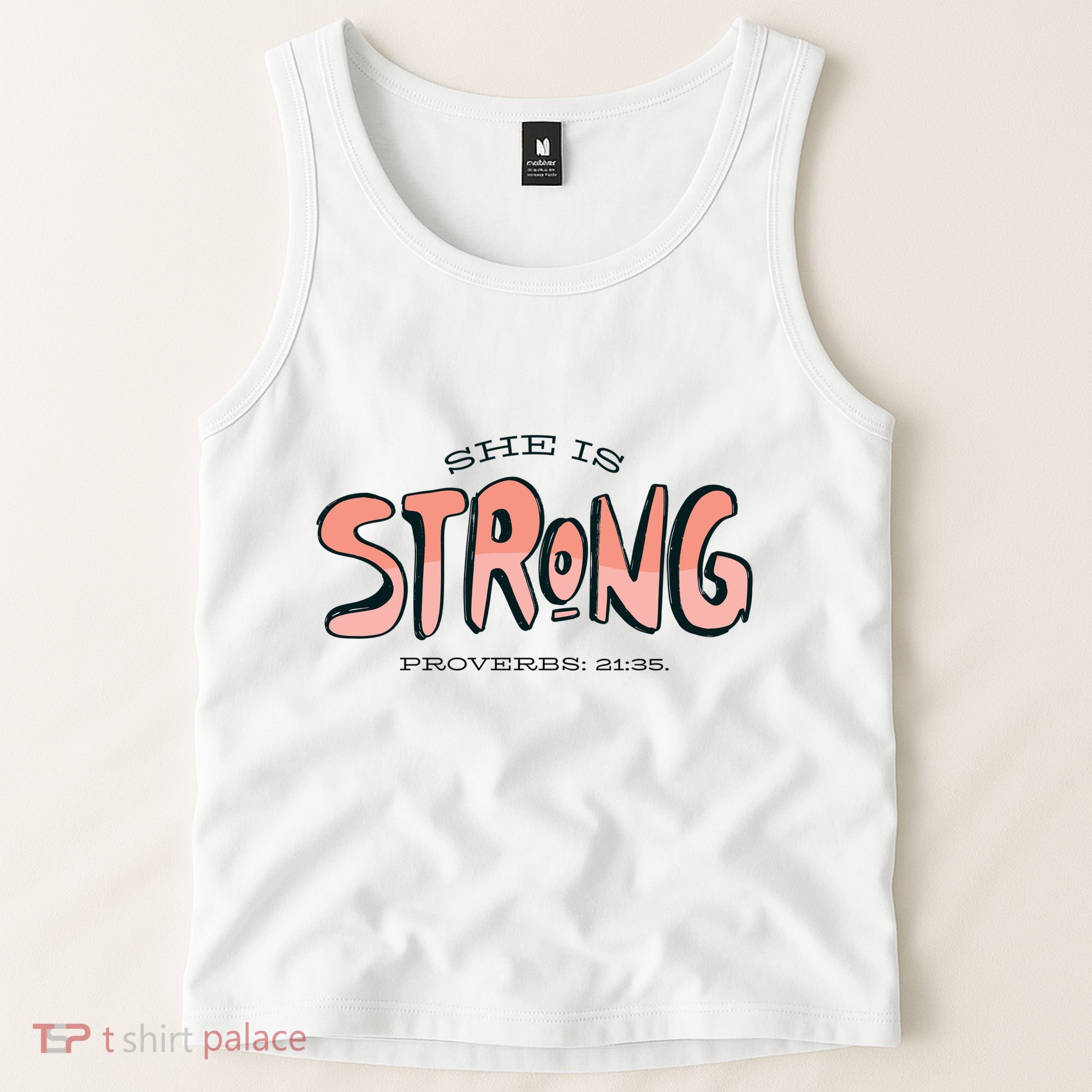 She Is Strong Bible Verse Tank Top