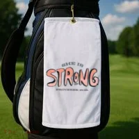 She Is Strong Bible Verse Golf Towel thumb 2