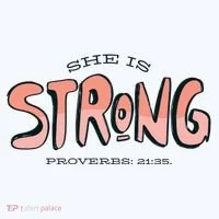 She Is Strong Bible Verse Women's Long Sleeve Shirt thumb 2