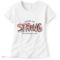 She Is Strong Bible Verse Women's T-Shirt thumb 0
