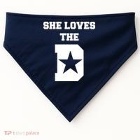 She Loves the D Dallas, Texas Pride USA-Made Doggie Bandana thumb 0