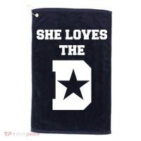 She Loves the D Dallas, Texas Pride Golf Towel thumb 0
