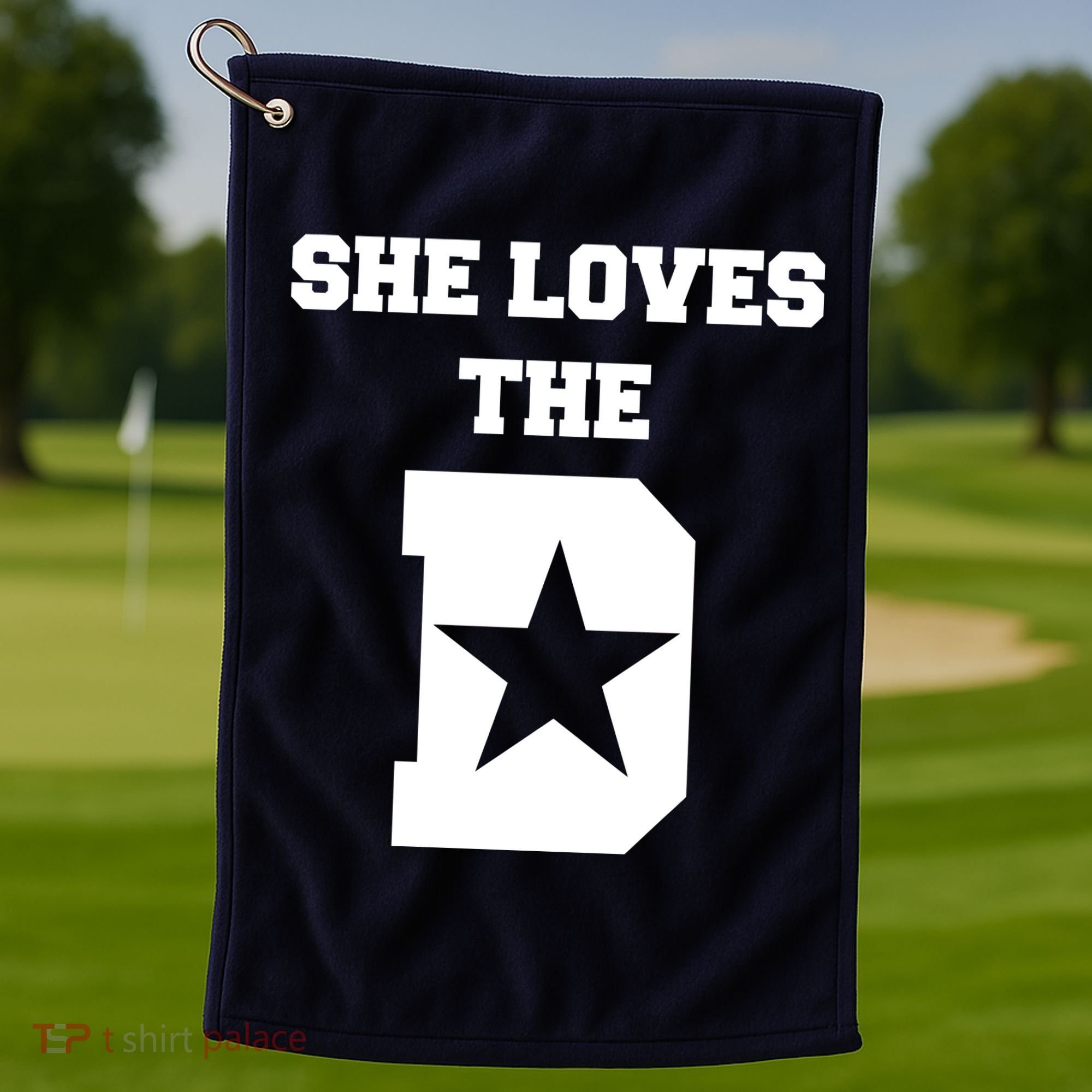 She Loves the D Dallas, Texas Pride Golf Towel