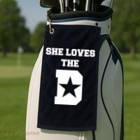 She Loves the D Dallas, Texas Pride Golf Towel thumb 2
