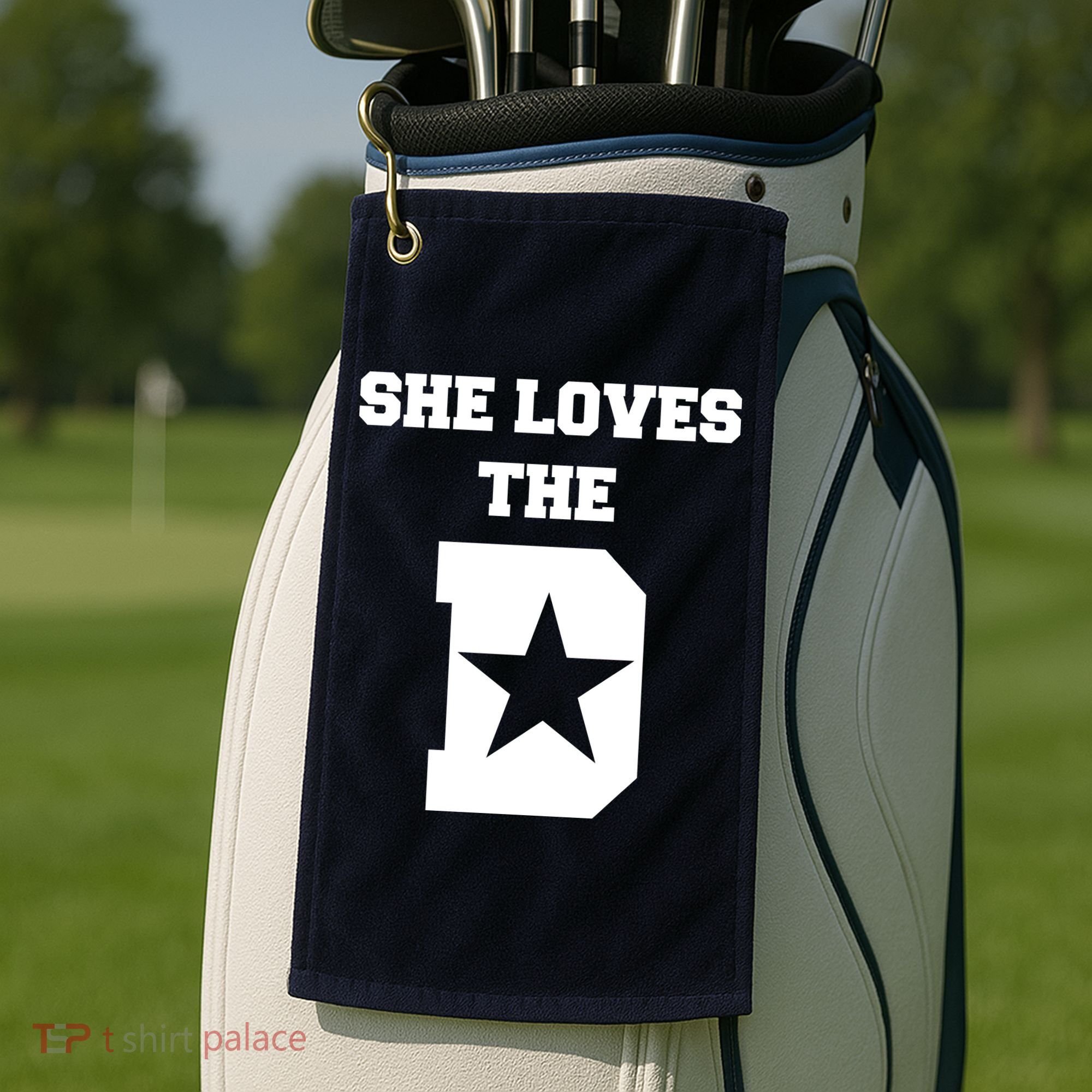 She Loves the D Dallas, Texas Pride Golf Towel