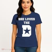 She Loves the D Dallas, Texas Pride Women's T-Shirt thumb 4