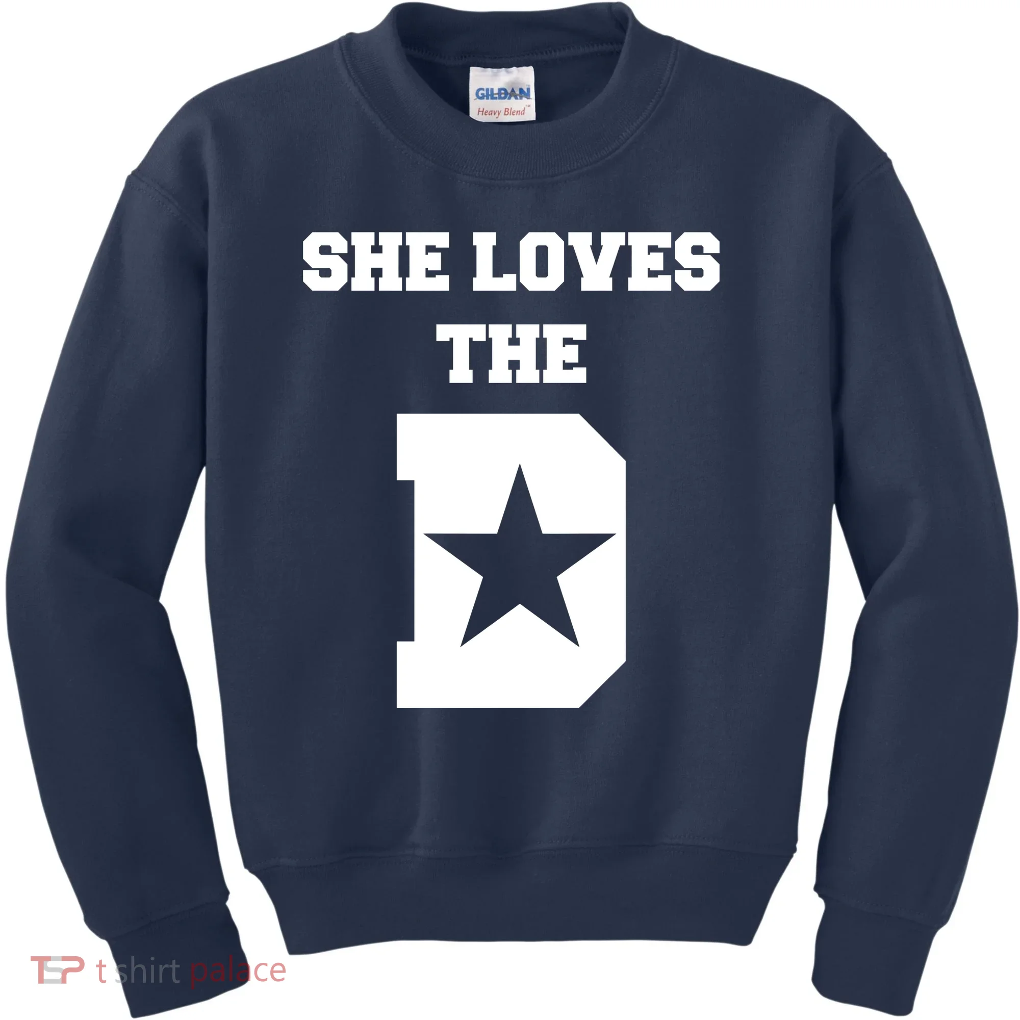 She Loves the D Dallas, Texas Pride Kids Sweatshirt