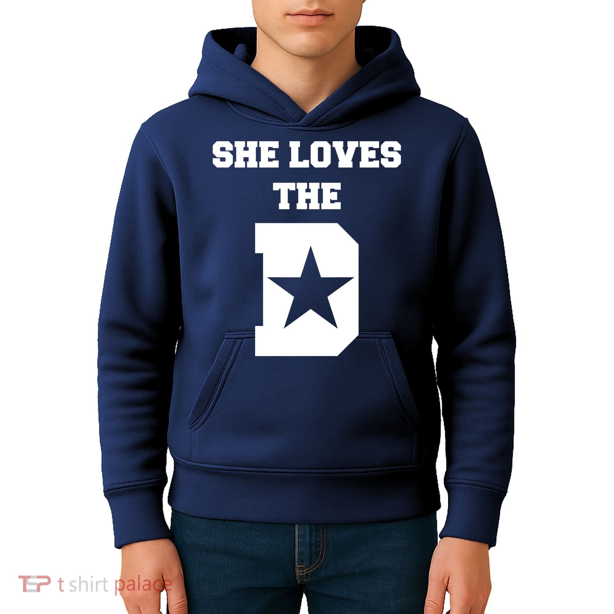 She Loves the D Dallas, Texas Pride Kids Hoodie