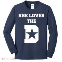 She Loves the D Dallas, Texas Pride Kids Long Sleeve Shirt thumb 0