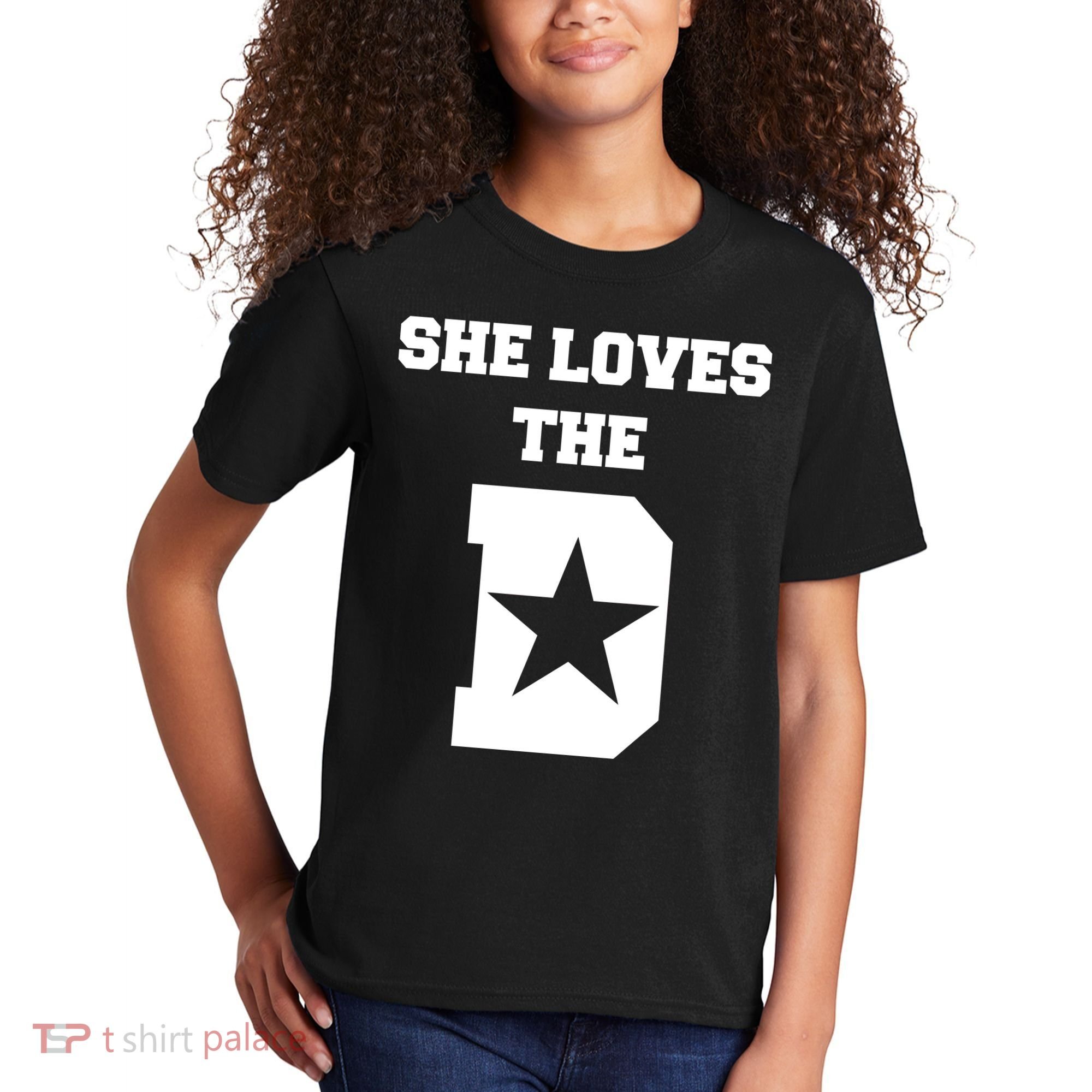 She Loves the D Dallas, Texas Pride Kids T-Shirt