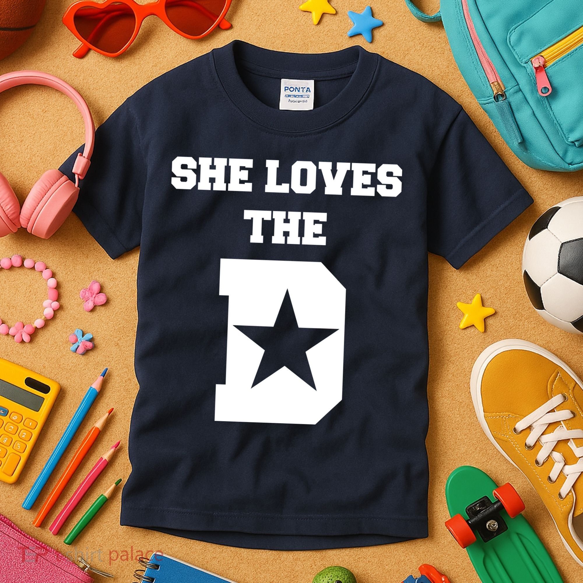 She Loves the D Dallas, Texas Pride Kids T-Shirt