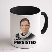 She Persisted RBG Ruth Bader Ginsburg Coffee Mug thumb 1