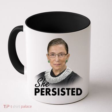 She Persisted RBG Ruth Bader Ginsburg Coffee Mug