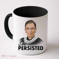 She Persisted RBG Ruth Bader Ginsburg Coffee Mug thumb 0