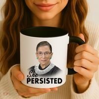 She Persisted RBG Ruth Bader Ginsburg Coffee Mug thumb 3