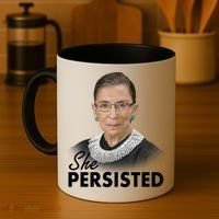 She Persisted RBG Ruth Bader Ginsburg Coffee Mug thumb 4