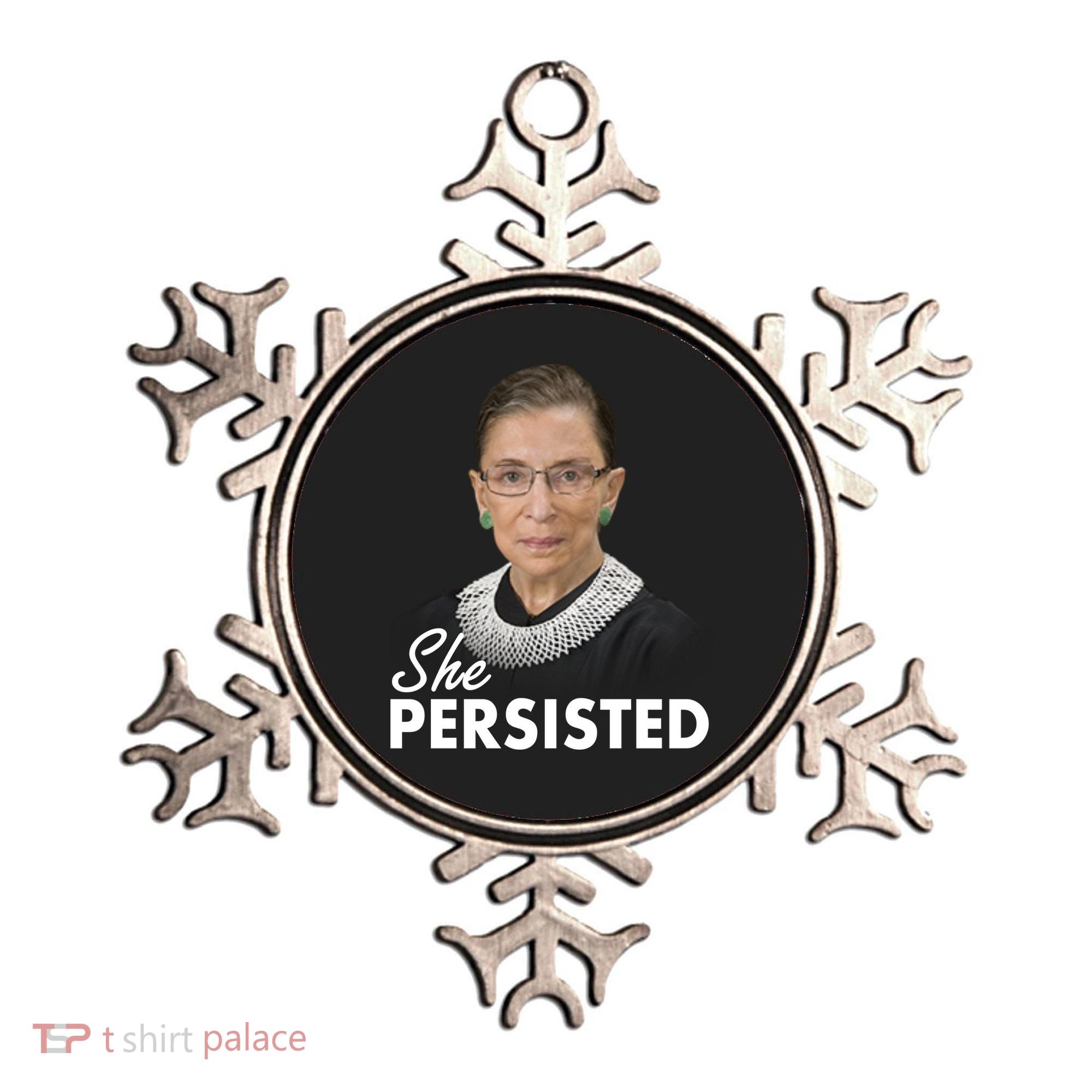 She Persisted RBG Ruth Bader Ginsburg Ornament