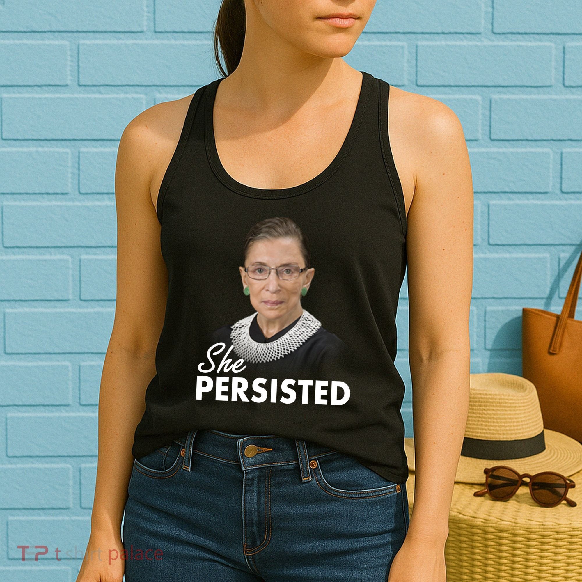 She Persisted RBG Ruth Bader Ginsburg Women's Tank Top