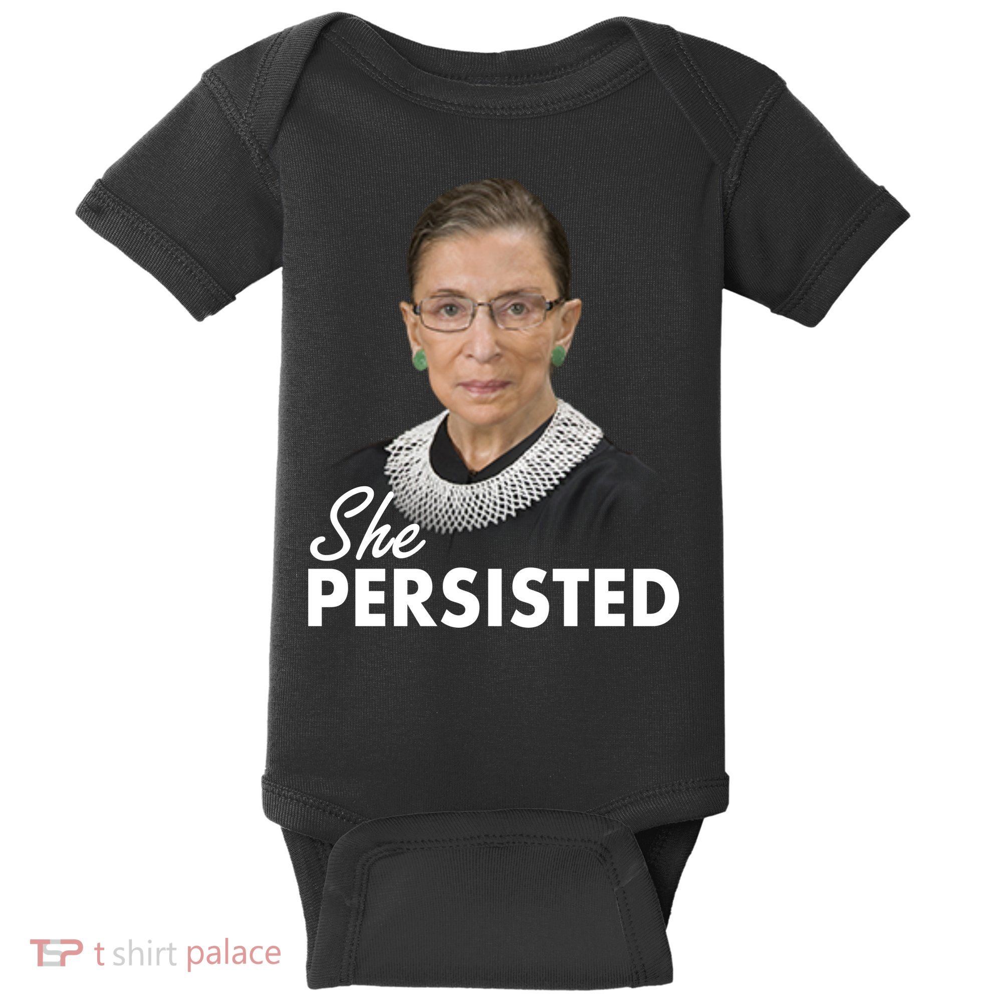 She Persisted RBG Ruth Bader Ginsburg Baby Bodysuit