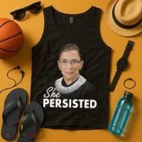 She Persisted RBG Ruth Bader Ginsburg Tank Top thumb 4