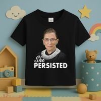 She Persisted RBG Ruth Bader Ginsburg Toddler T-Shirt thumb 3