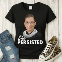 She Persisted RBG Ruth Bader Ginsburg Women's T-Shirt thumb 3