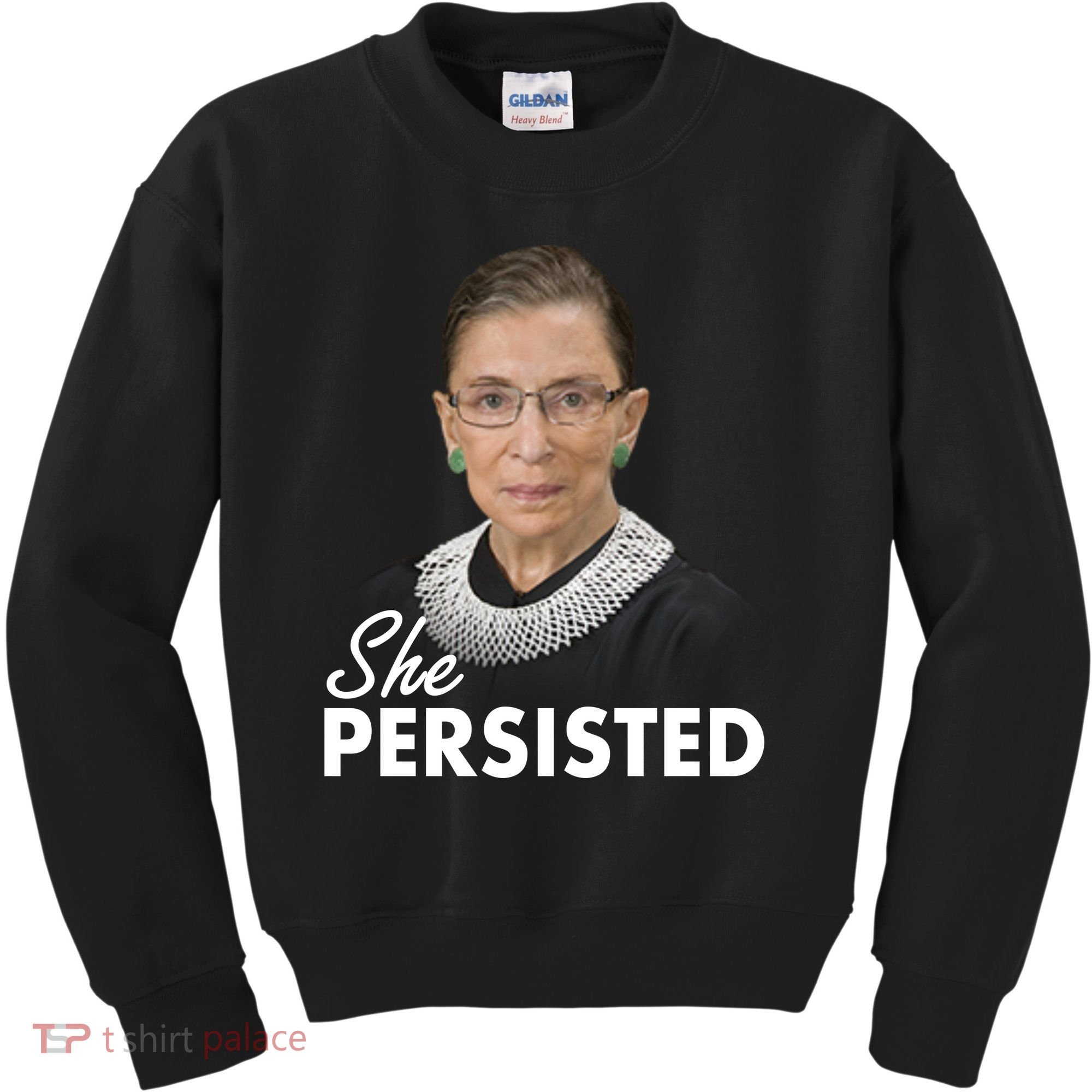 She Persisted RBG Ruth Bader Ginsburg Kids Sweatshirt