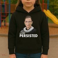 She Persisted RBG Ruth Bader Ginsburg Kids Hoodie thumb 3