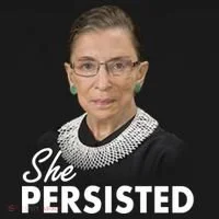She Persisted RBG Ruth Bader Ginsburg Kids Long Sleeve Shirt thumb 2