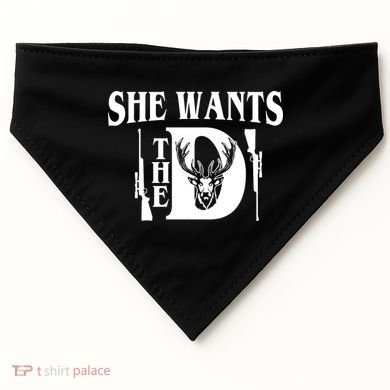 She Wants the D Hunting USA-Made Doggie Bandana
