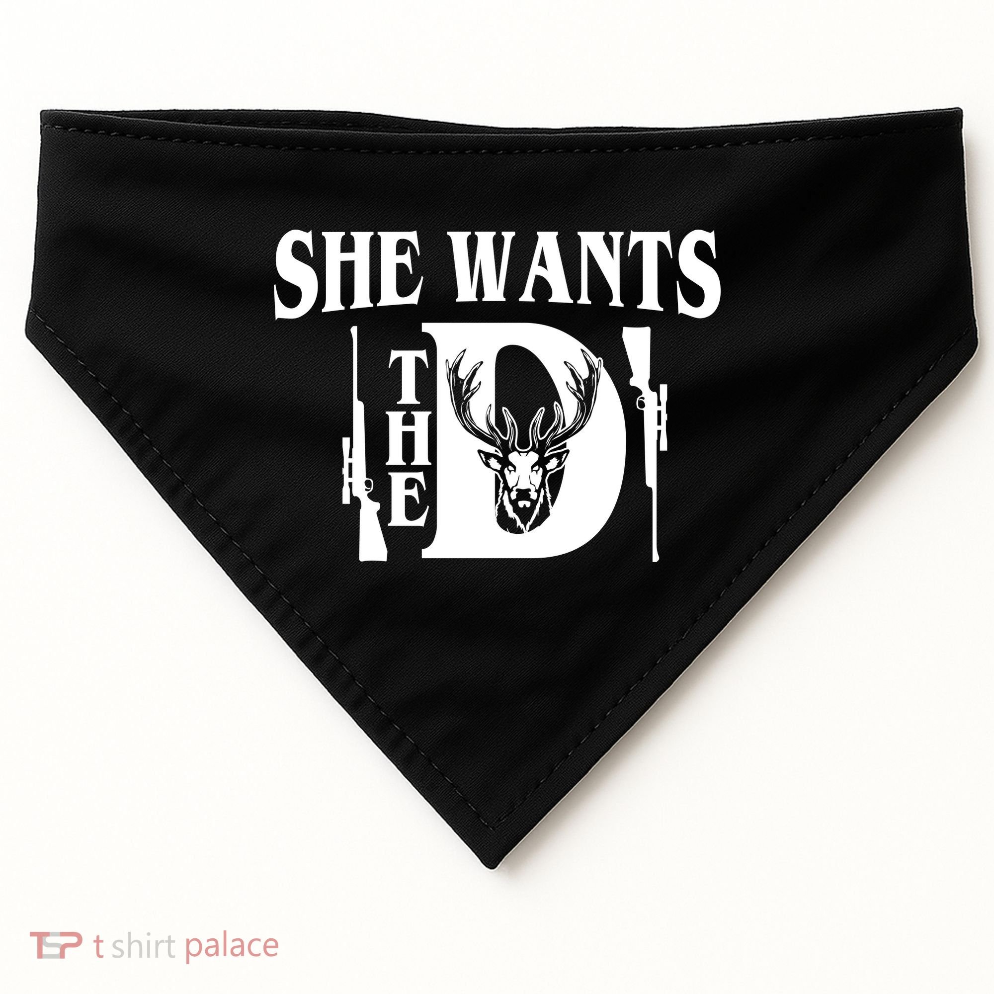 She Wants the D Hunting USA-Made Doggie Bandana
