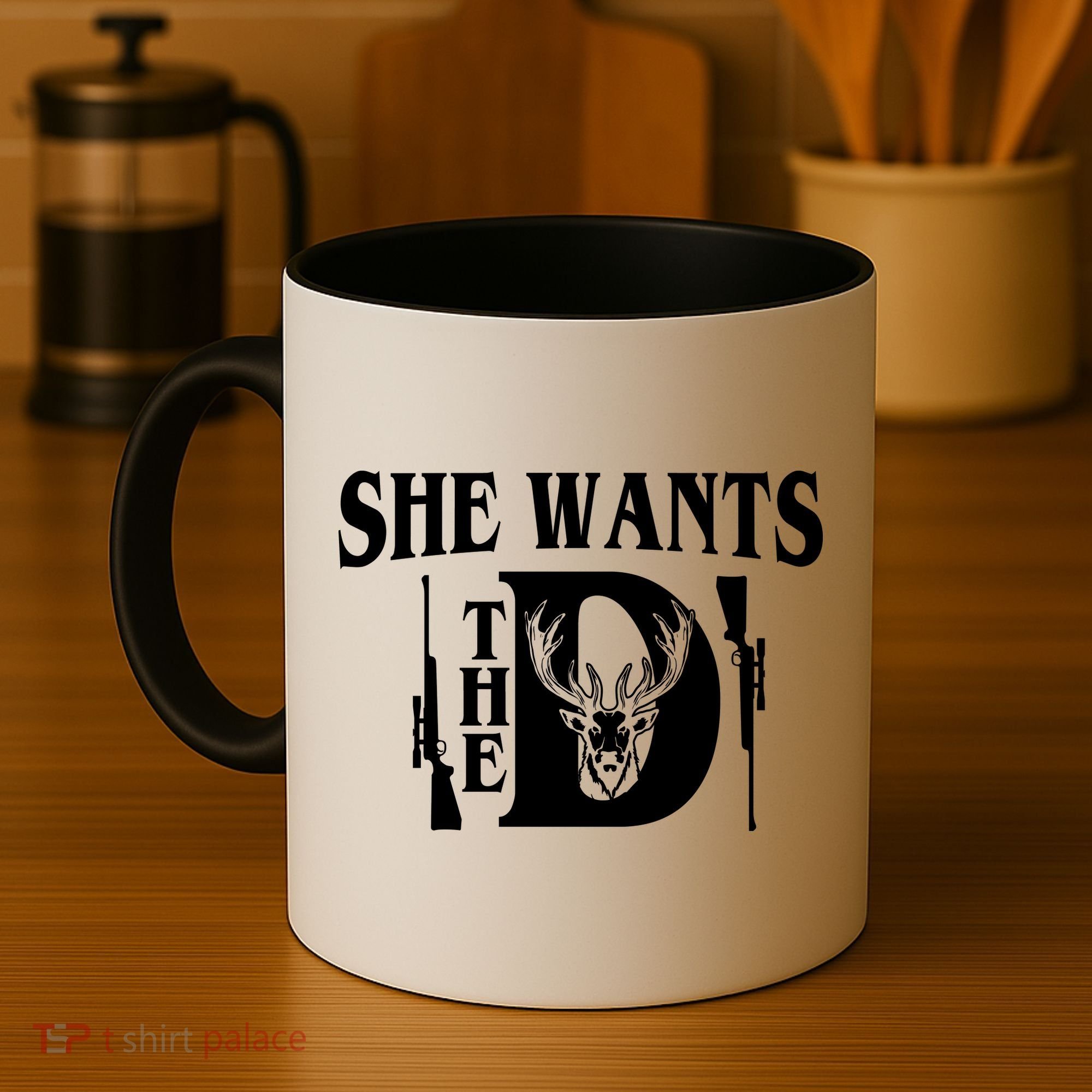 She Wants the D Hunting Coffee Mug