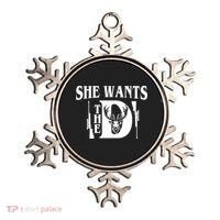 She Wants the D Hunting Ornament thumb 0