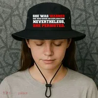 She Was Warned - Given an Explanation. Nevertheless, She Persisted. Bucket Hat thumb 3