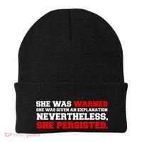 She Was Warned - Given an Explanation. Nevertheless, She Persisted. Beanie thumb 0