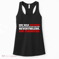 She Was Warned - Given an Explanation. Nevertheless, She Persisted. Women's Tank Top thumb 0