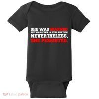 She Was Warned - Given an Explanation. Nevertheless, She Persisted. Baby Bodysuit thumb 0